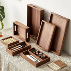 Solid Wood Desktop Organizer Tray for Keys, Jewelry and Everyday Essentials