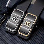 PrimeLetter Men's automatic buckle belt – Toothless Business Fashion Belt with Letter Buckle