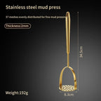 Stainless Steel Potato Masher & Garlic Presser: Kitchen Gadgets