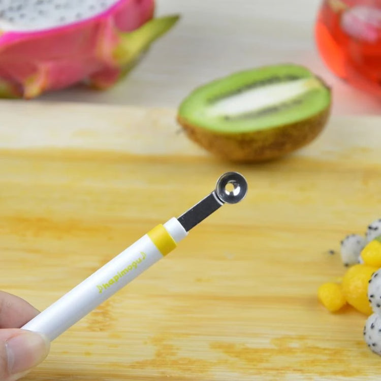Double Ended Stainless Steel Scoop Apple Ball Melon Spoon Kitchen Gadgets