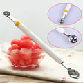Double Ended Stainless Steel Scoop Apple Ball Melon Spoon Kitchen Gadgets