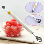 Double Ended Stainless Steel Scoop Apple Ball Melon Spoon Kitchen Gadgets