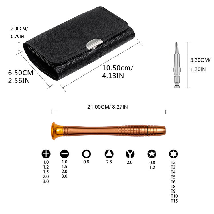 Piece Repair Tool Kit with Torx Screwdrivers for Digital Devices and Gadgets