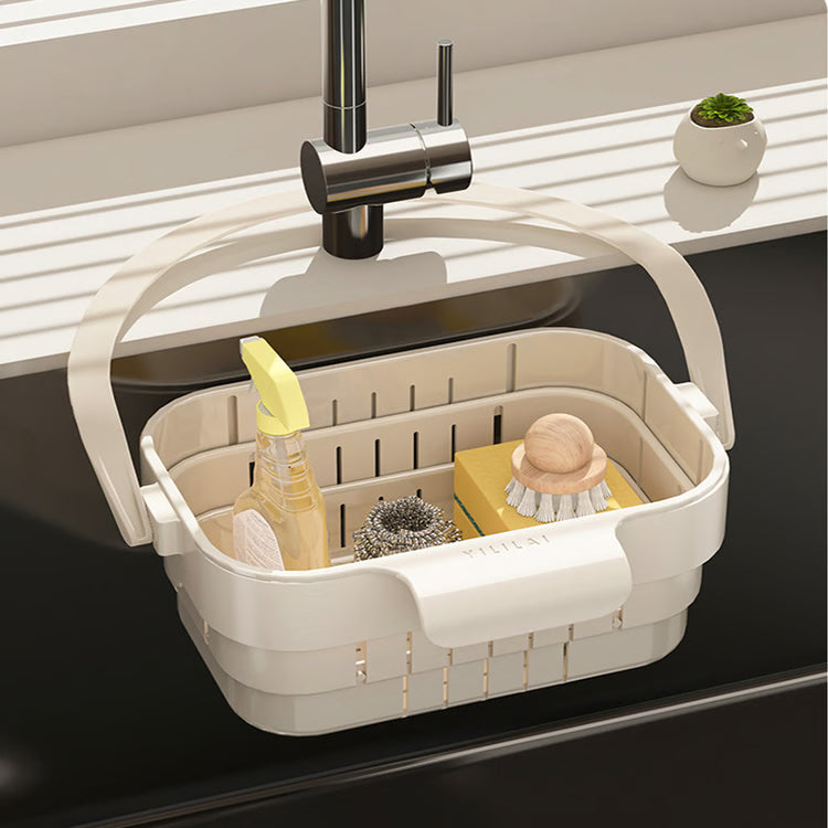 Kitchen Hanging Sink Drain Basket Food Strainer & Kitchen Sink Organizer