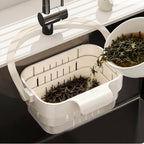 Kitchen Hanging Sink Drain Basket Food Strainer & Kitchen Sink Organizer