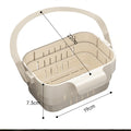 Kitchen Hanging Sink Drain Basket Food Strainer & Kitchen Sink Organizer